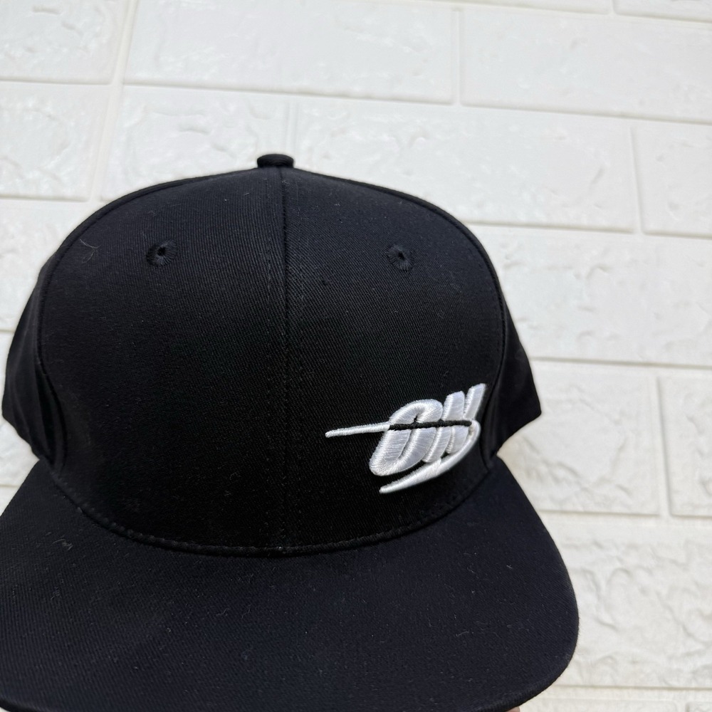 NEW Optimum Nutrition Flatrim Snap Back Black Hat Mens OS Baseball Cap